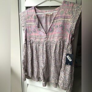 Lucky Brand NWT floral top